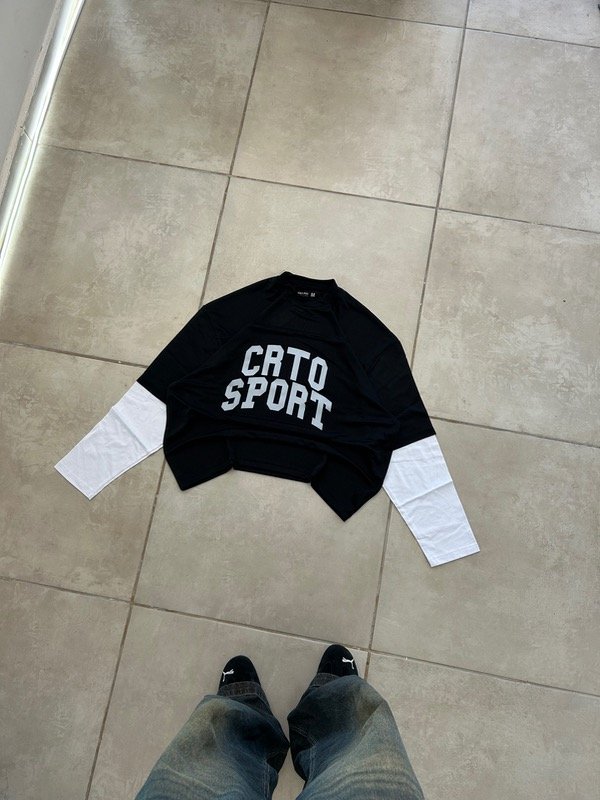 Producto - TSHIRT CRTO BLACK DOBLE MANGA