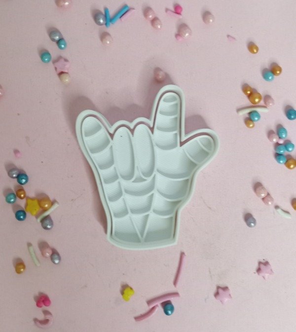 Producto - Cortante 3D con sello mano Spiderman