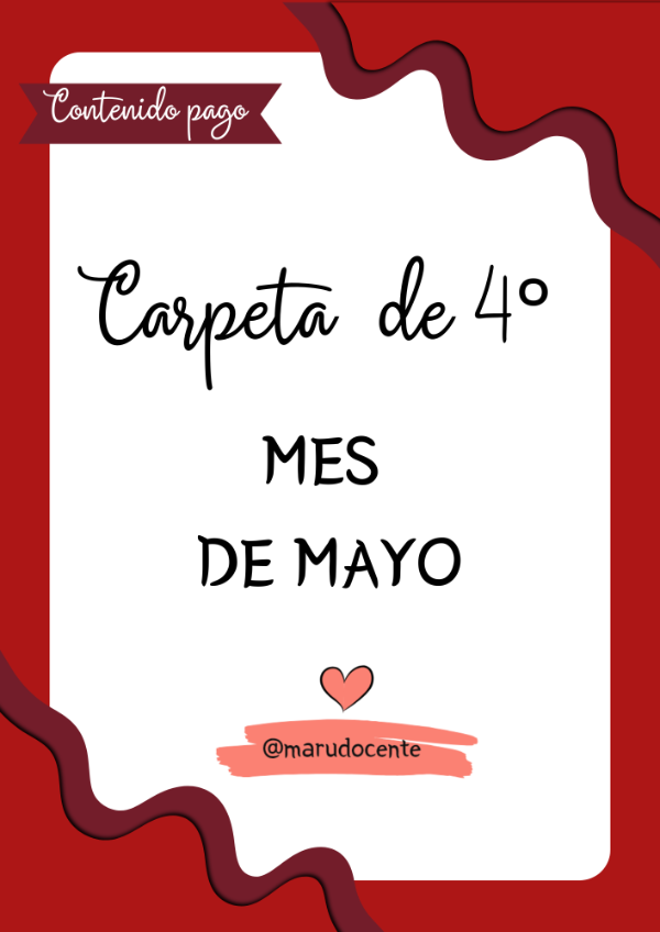 Producto - ACTIVIDADES MAYO CUARTO 4 ÁREAS