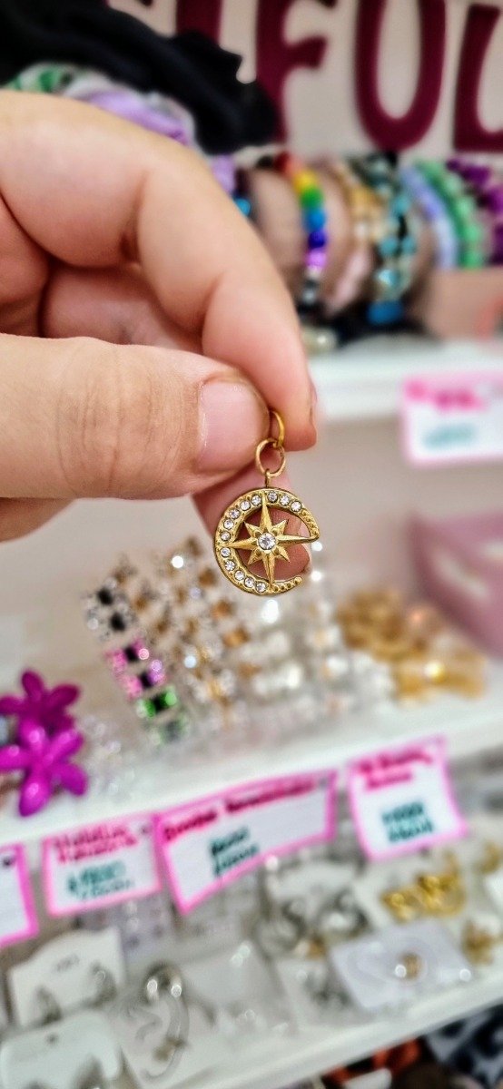 Producto - Dije Luna y Estrella Strass