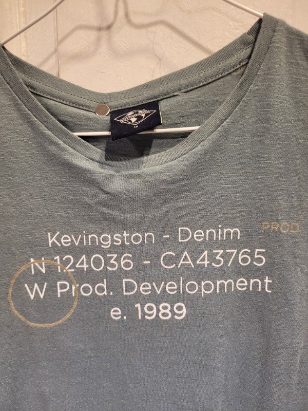 Producto - Remera KEVINGSTON azul grisáceo Talle 16 años - PRECIO: 23X - 2