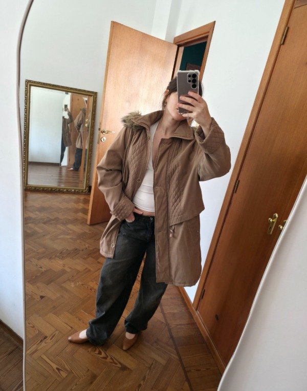 Campera peluchín marrón — imagen 7