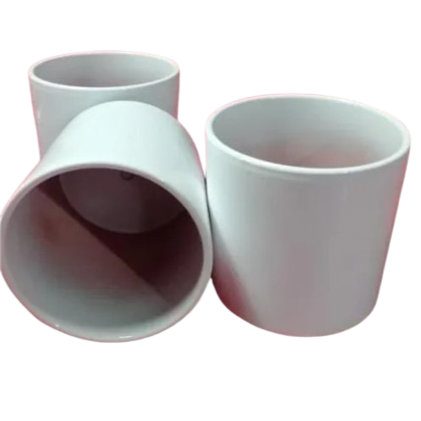 Producto - Maceta Barro Cilindro Pintado Marca Blum