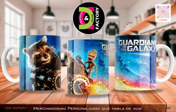 Producto - Taza Marvel - Guardianes de la Galaxia - TZ-RT-BL-11OZ-93-MV-SPH-MVL