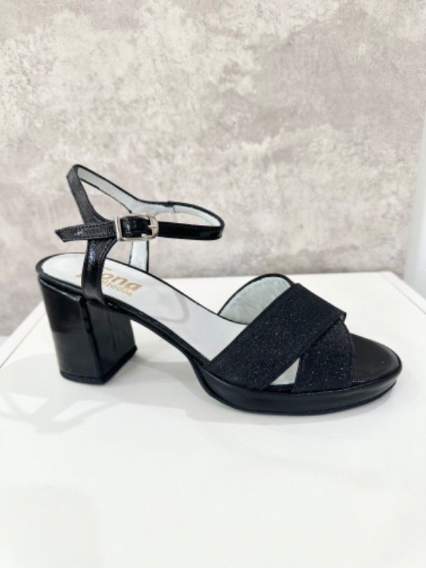 Producto - Sandalias Dorothy negro Glitter