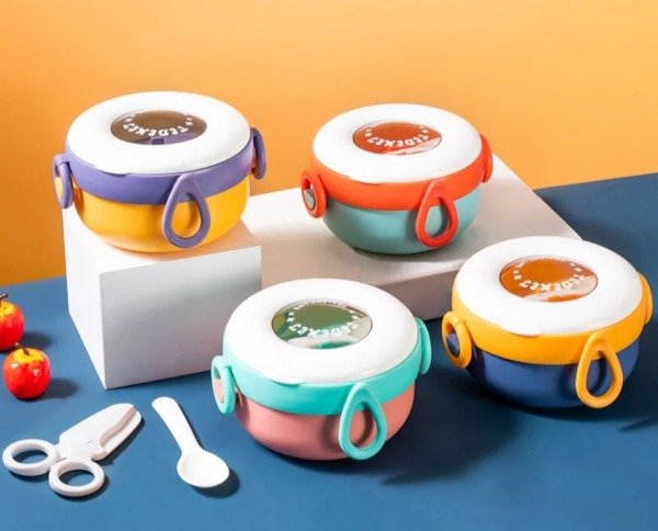 Producto - Tupper desmontable con cubierto y tijera healthy life