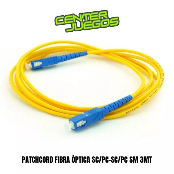 Producto - PATCHCORD FIBRA OPTICA SC-PC-SC-PC SM 3MT
