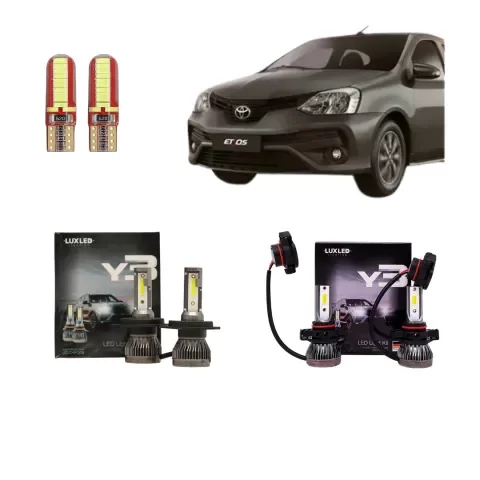 Producto - Kit Cree Led Y3 Luz Baja Alta Y Antiniebla Toyota Etios
