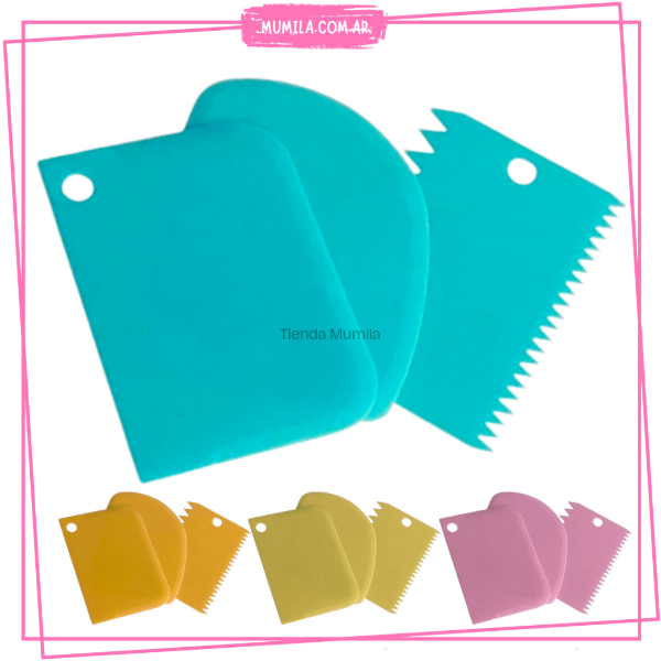 Producto - Espatulas colores surtidos set x3