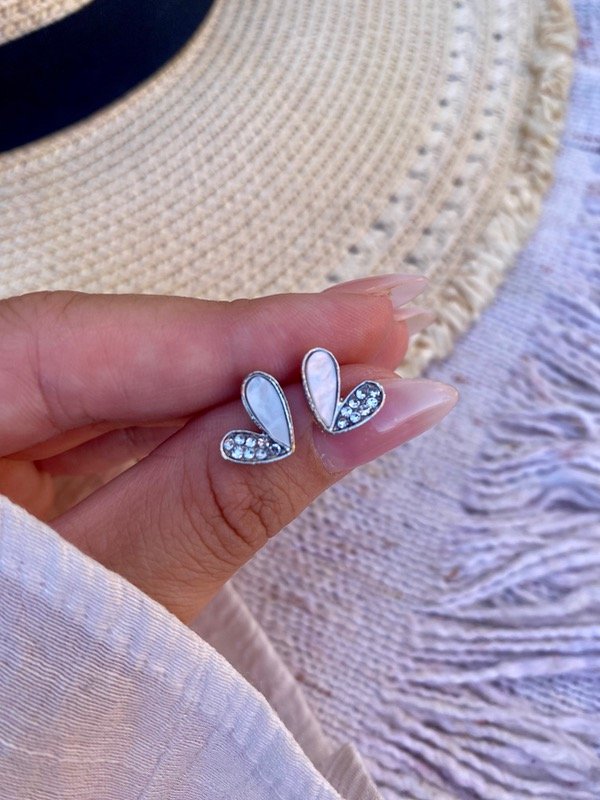Producto - Pasantes Corazón irregular y strass A.Q