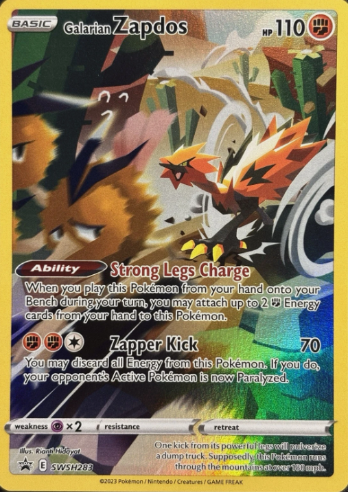 Producto - Galarian Zapdos - SWSH283 - Sword and Shield Promo