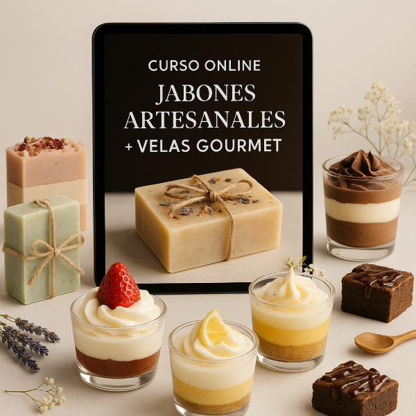 Producto - Curso online Jabones y Velas Gourmet