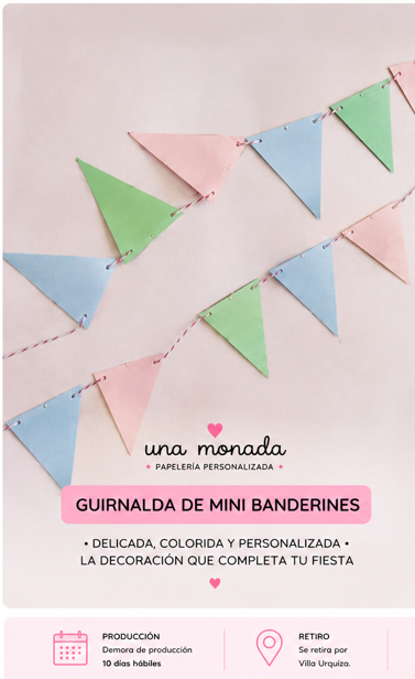 Producto - Guirnalda mini banderines