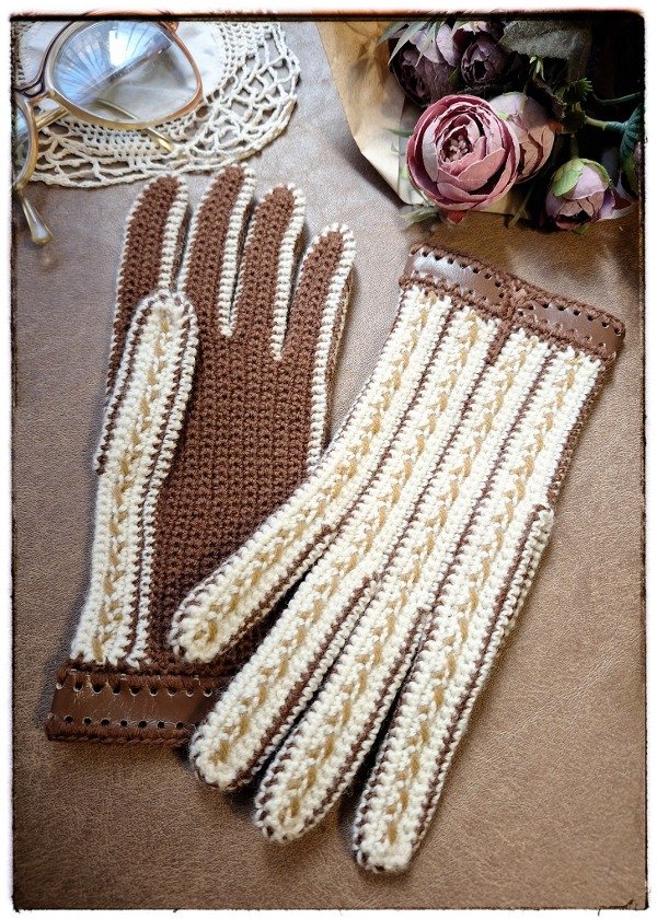 Producto - Guantes de Lana rayadito SIN USO
