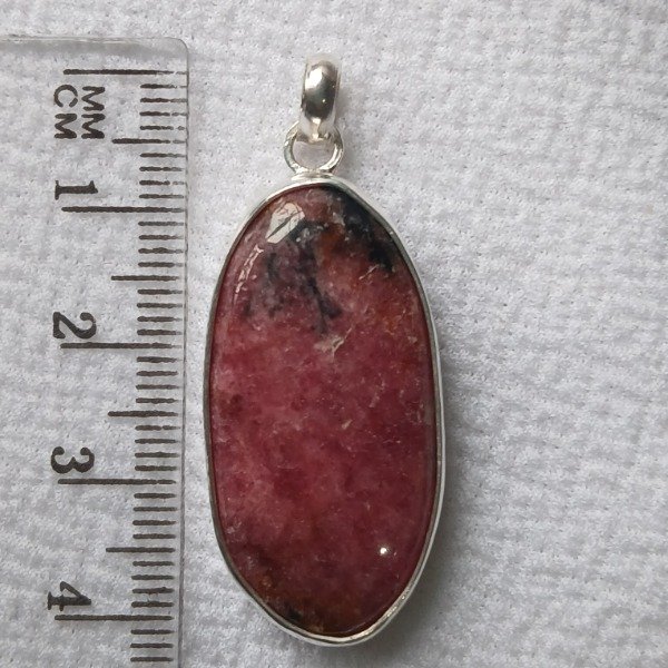 Producto - Dije en Plata 925 con Rodonita (sin cadena) - 2