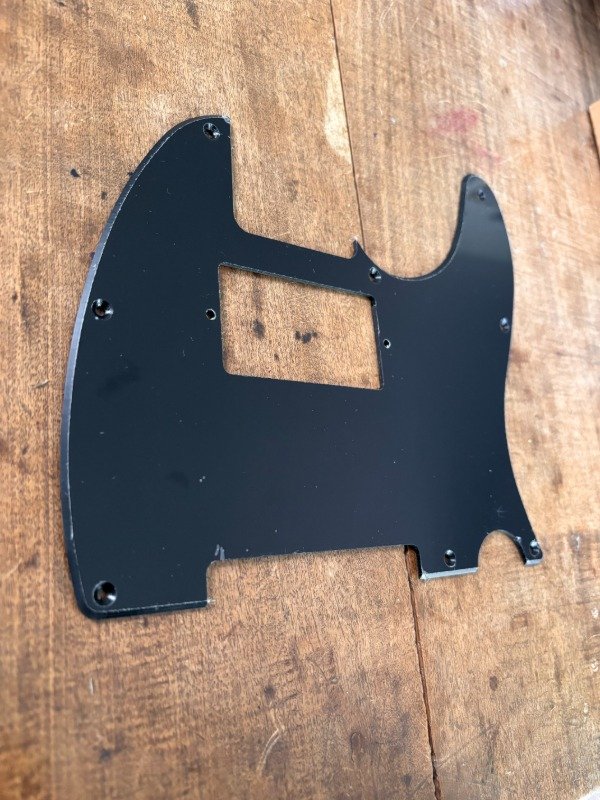 Producto - Pickguard TL Doble Bobina 1 capa Negro - 1