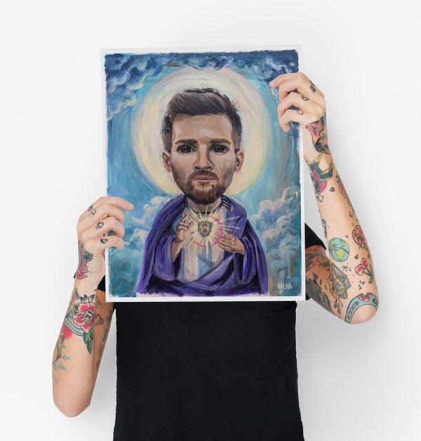 Producto - Estampita Messi - 6