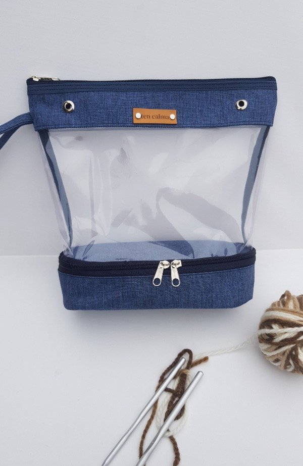 Producto - BOLSITO LANERO AZUL MELANGE
