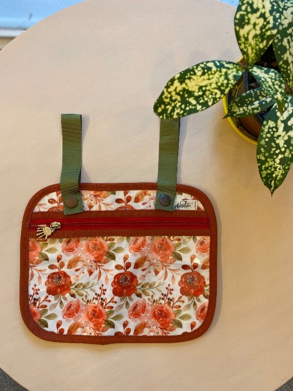 Producto - Bolsillero colgante transparente flores