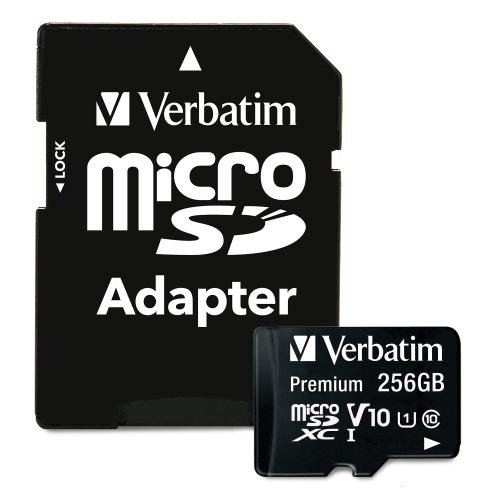 Producto - Memoria microSDXC 256gb -class 10 -con adaptador a SD -Verbatim