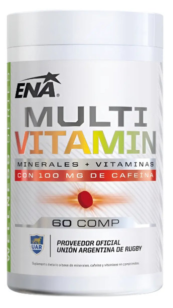Producto - Multivitamínico ENA 60 Comprimidos con Cafeína