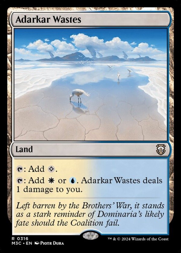 Producto - Adarkar Wastes  Modern Horizons 3 Commander