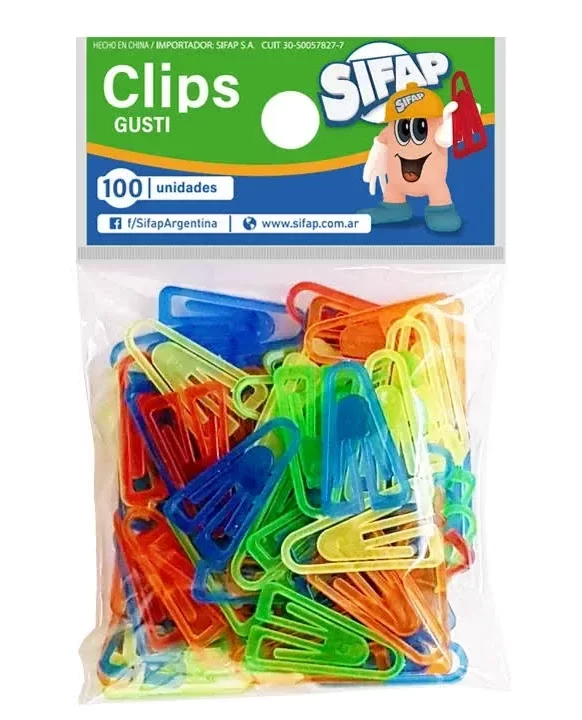 Producto - BROCHES CLIPS PLASTICOS x100u.