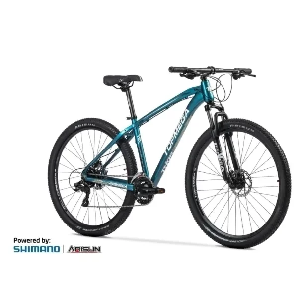 Producto - BICICLETA TOPMEGA THOR R29 MTB ALUMINIO 24V - AZUL/BLA/AMA TALLE M