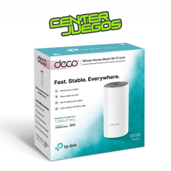 Producto - SISTEMA WI-FI MESH ACCESS POINT TP-LINK DECO E4 1-PACK AC1200