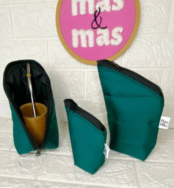 Producto - Set Matero x3 - matelasse verde petroleo