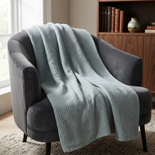 Producto - Pie de Cama Panal Gris Perla - 4