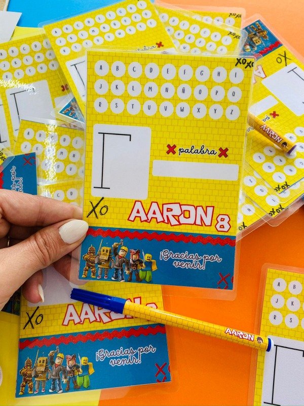 Producto - PIZARRAS PLASTIFICADA PERSONALIZADA CON  O SIN JUEGO X 10 UNIDADES