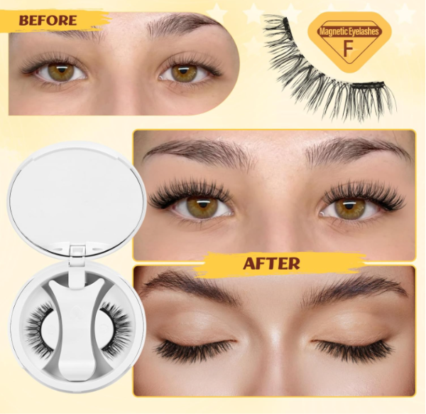 Producto - QUEWEL Reusable Magnetic Eyelashes Modelo CX-NZH-F