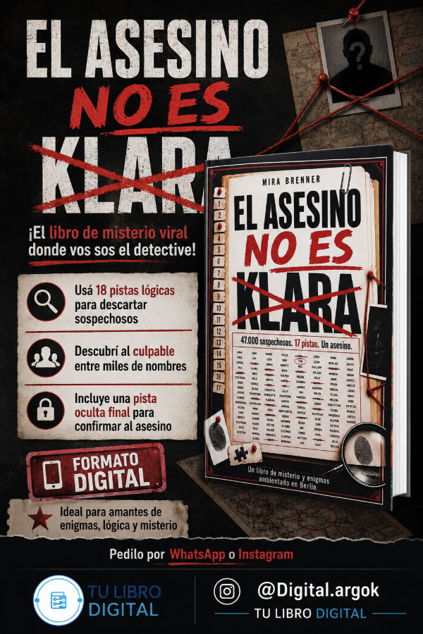 Producto - EL ASESINO NO ES KLARA