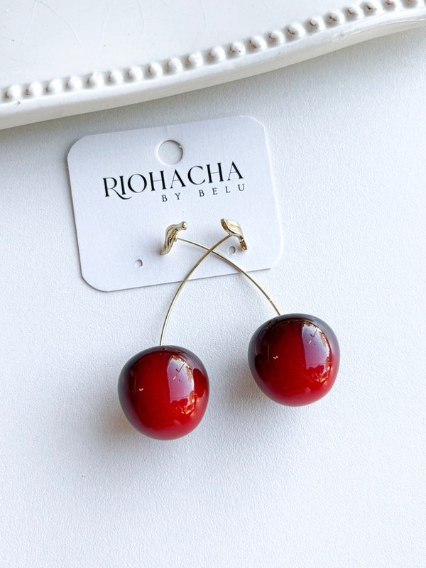 Producto - Aros Cereza con hojita
