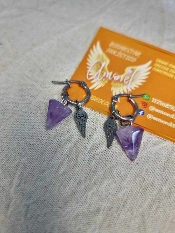 Producto - Aros Transformación Mini Péndulos Amatista