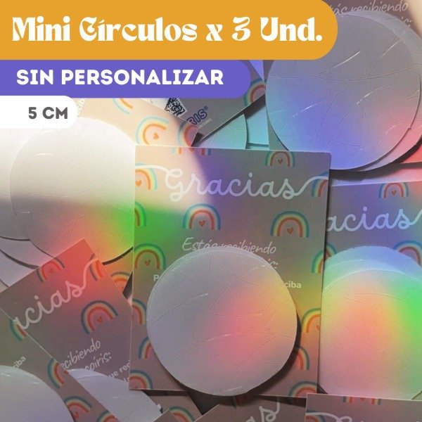 Producto - Mini Círculos (Pack x 3u.) / SIN PERSONALIZAR