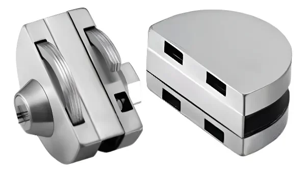 Producto - Cerrojo Esférico Puerta Blindex - Vidrio a Vidrio + Llave y Perilla - B-198