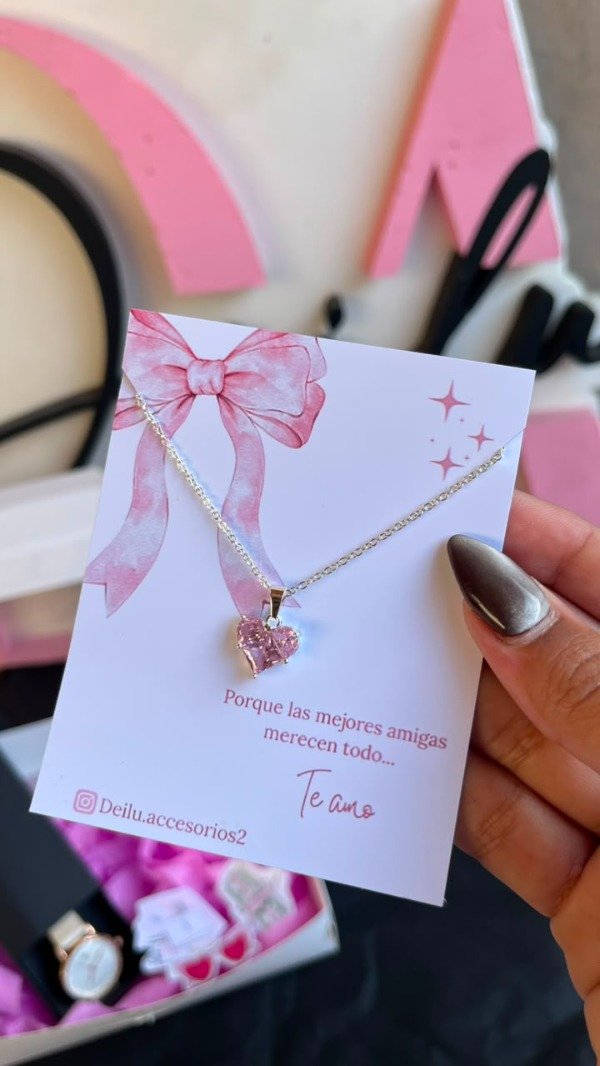 Producto - Collar Amore rosa - 2