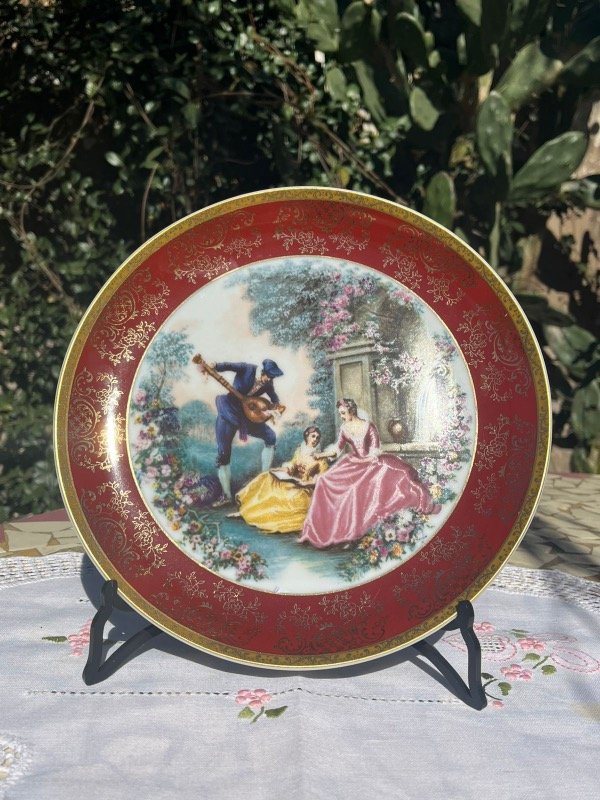 Producto - Plato decorativo Tsuji escena galante