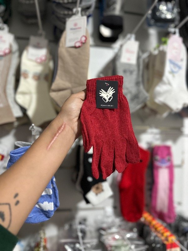 Producto - Guantes rojo mujer