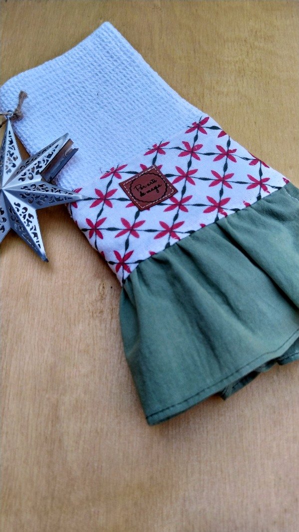 Producto - Paño de cocina navidad blanco