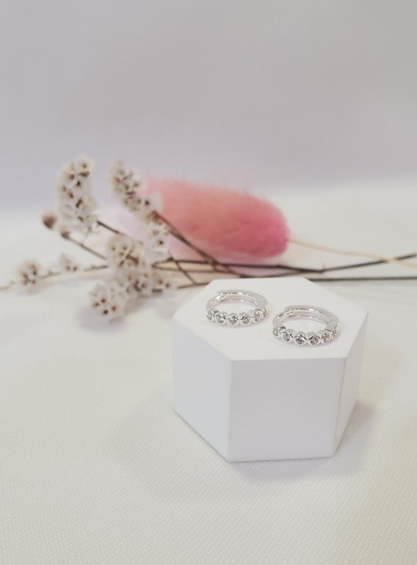 Producto - Aros circulo mini strass