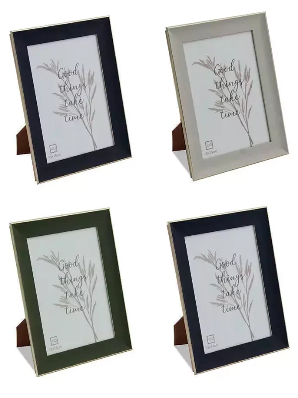 Producto - Portaretrato marco metalizado con tu foto 13x18cm