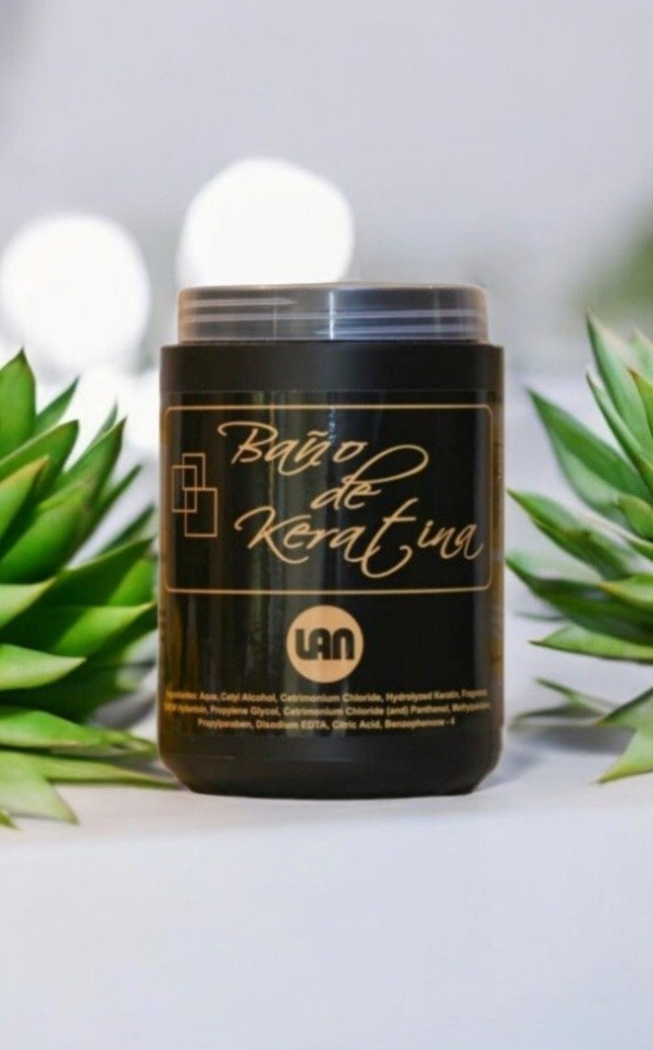 Producto - baño de crema de keratina lan x 1000 grs