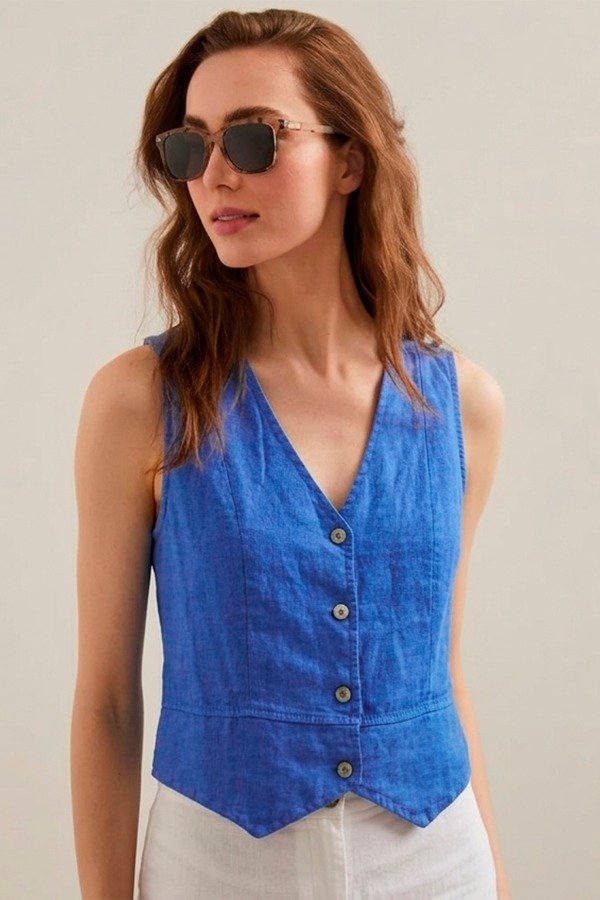 Producto - Chaleco Lino Italiano