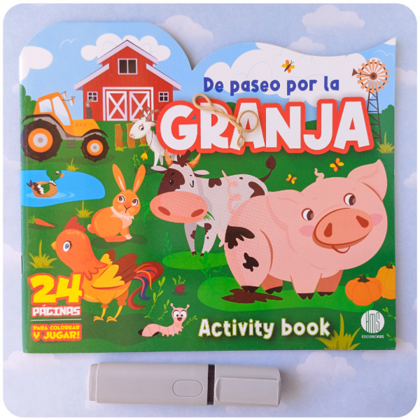 Producto - De Paseo por la Granja - Para Colorear + Actividades - 24 Páginas