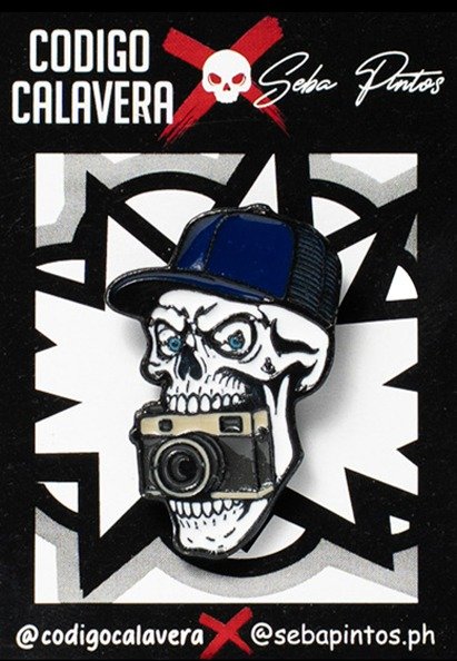 Producto - Pin Calaca blanca Camara