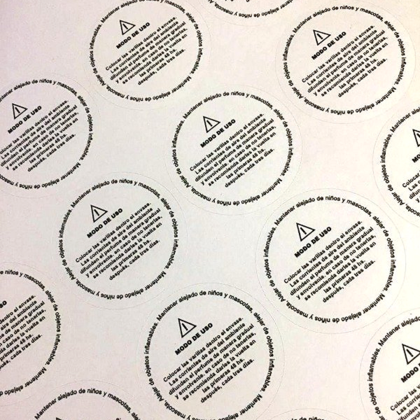 Producto - ADHESIVO MODO DE USO DIFUSORES