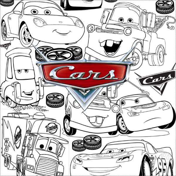 Producto - Lonita para pintar "CARS"